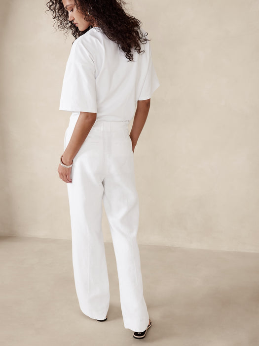 Lina Straight Linen Pant