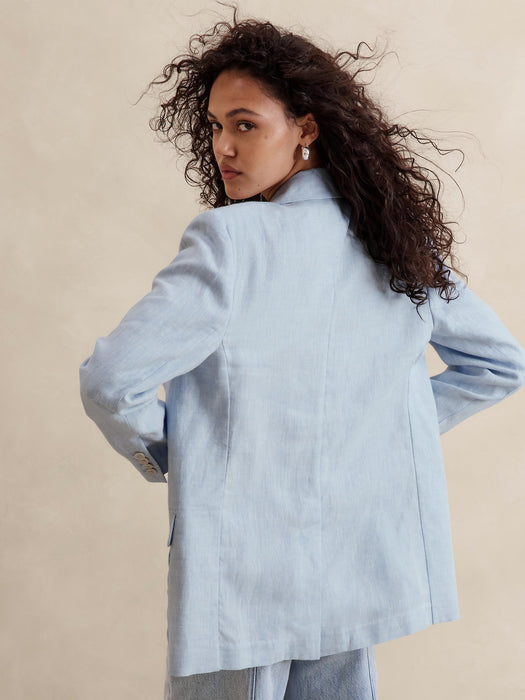 Lina Relaxed Linen Blazer