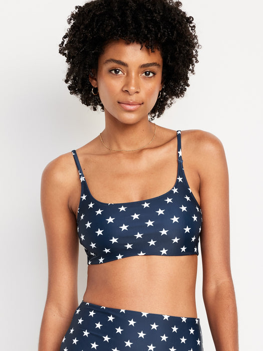 Scoop-Neck Bikini Swim Top