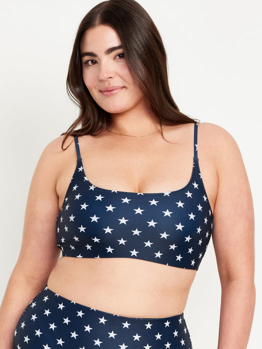 Scoop-Neck Bikini Swim Top