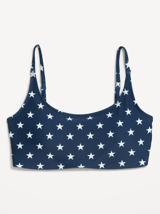 Scoop-Neck Bikini Swim Top