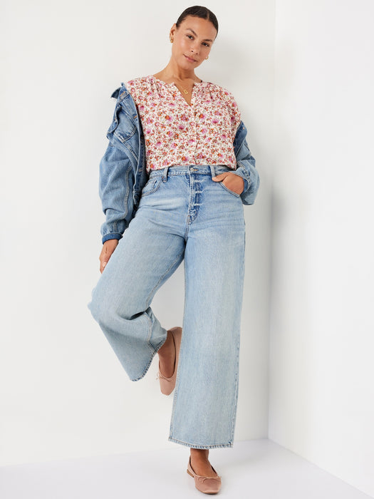 Loose Button-Down Shirt