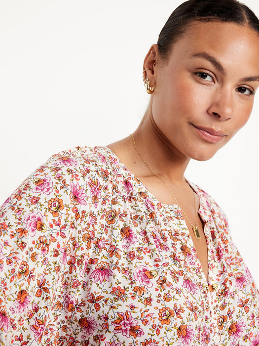 Loose Button-Down Shirt