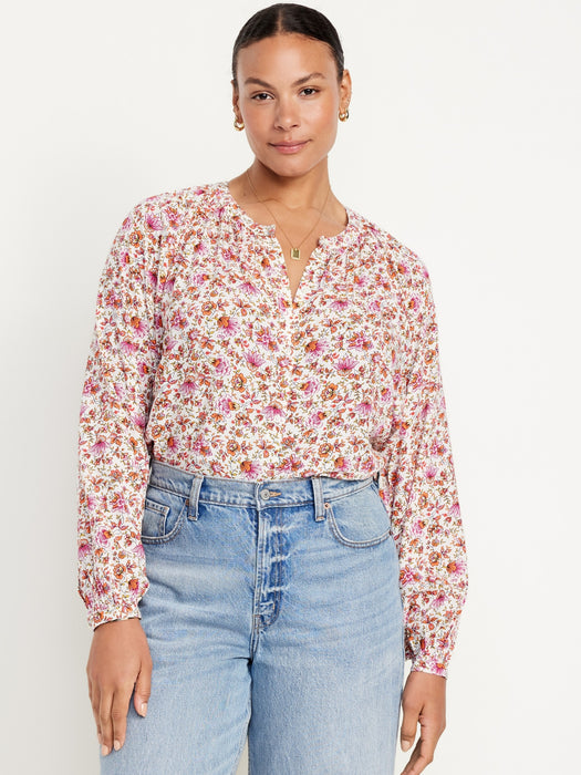 Loose Button-Down Shirt