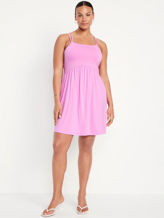 Fit & Flare Strappy Mini Dress