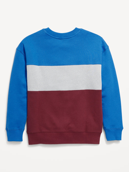 Oversized Crew-Neck Sweatshirt for Boys