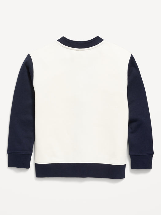 Color-Block Cardigan Sweater for Boys