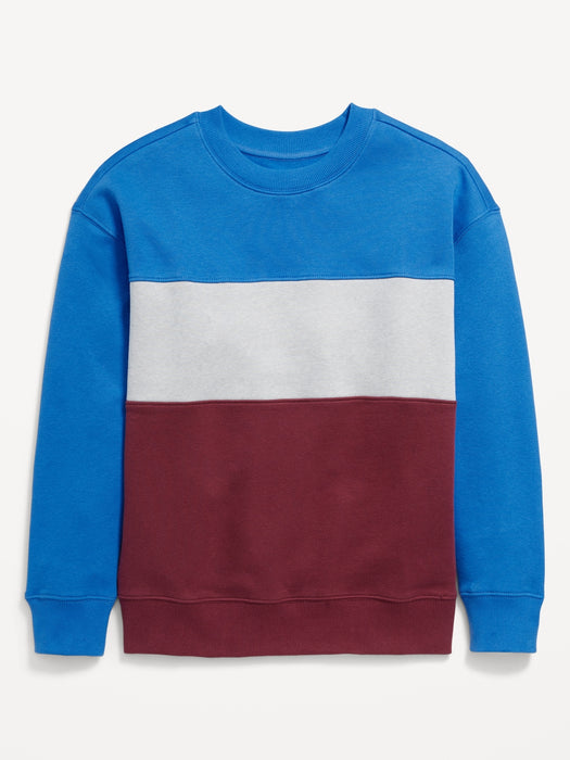 Oversized Crew-Neck Sweatshirt for Boys