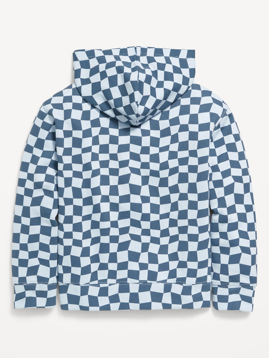 Printed Zip-Front Hoodie for Boys