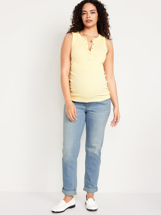 Maternity Full-Panel Wow Boyfriend Jeans