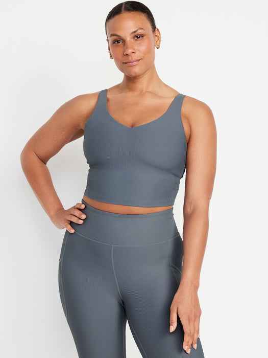 Light Support PowerSoft Rib Longline Sports Bra