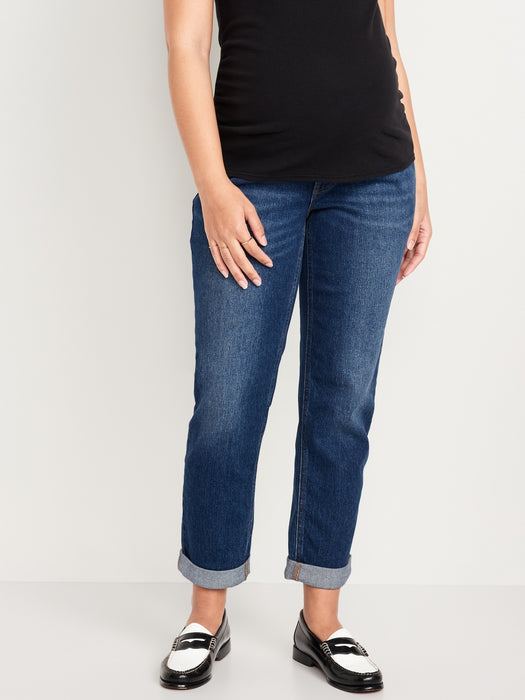 Maternity Full-Panel Wow Boyfriend Jeans