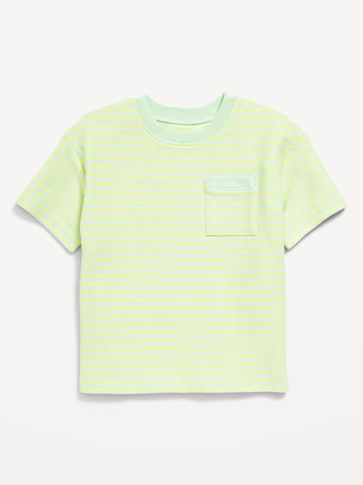 Oversized French-Terry Pocket T-Shirt for Toddler Boys