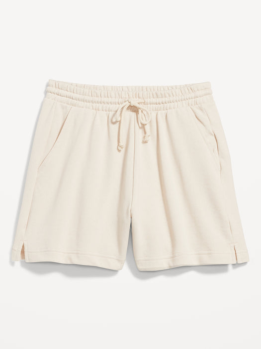Extra High-Waisted Terry Shorts -- 3-inch inseam