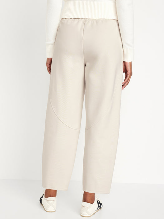 High-Waisted Dynamic Fleece Barrel-Leg Sweatpants