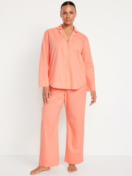 Poplin Pajama Pant Set