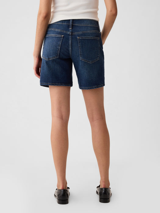 5" Mid Rise Denim Girlfriend Shorts