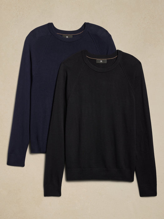 Franco Italian Merino Sweater 2-Pack