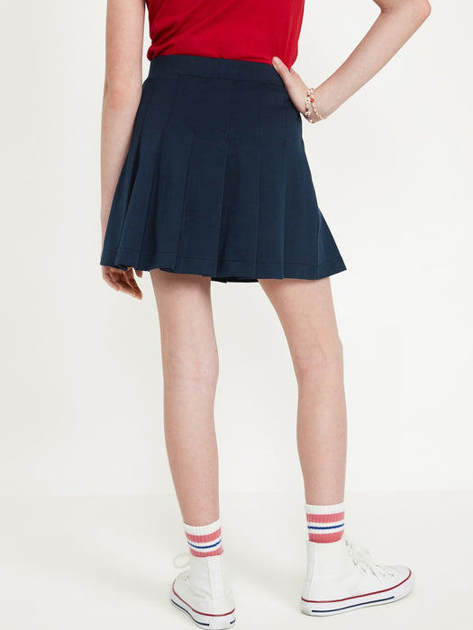 School Uniform Pleated Knit Skort for Girls