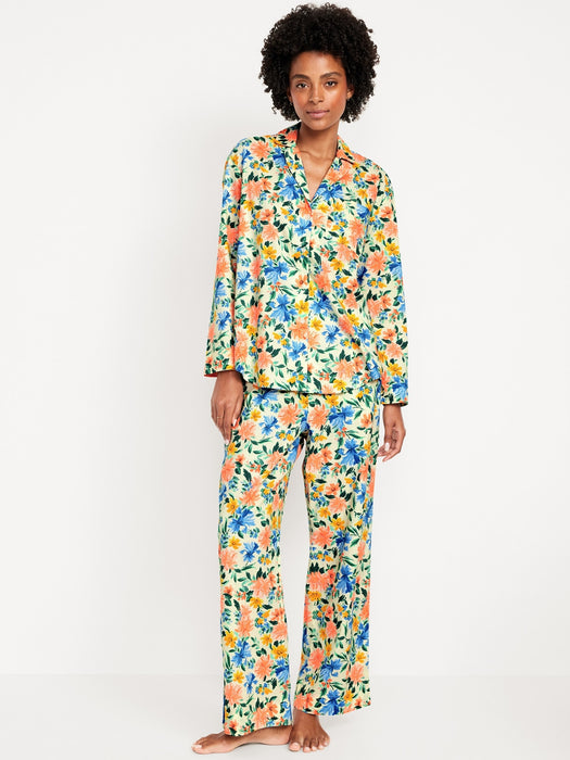 Poplin Pajama Pant Set