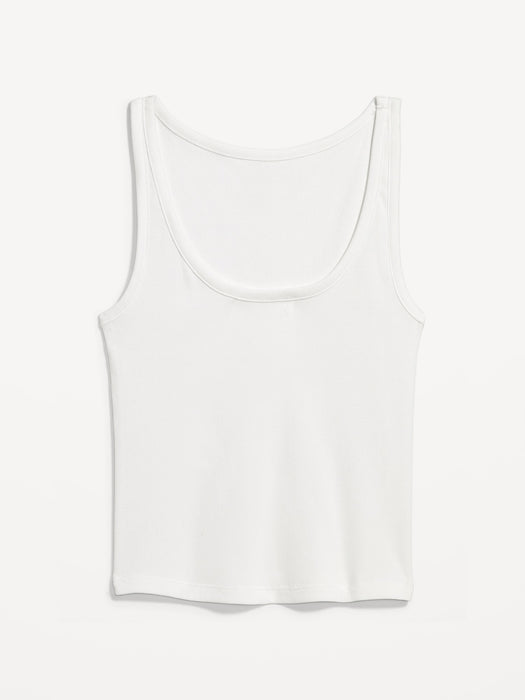 Ribbed Crop Tank Top