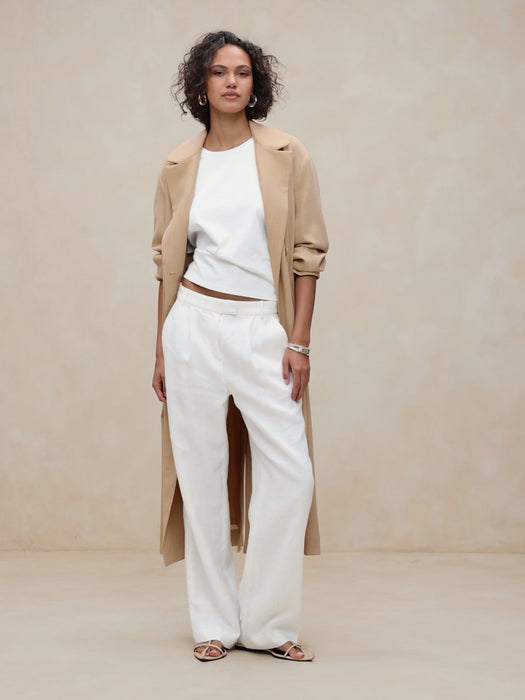 Lina Straight Linen Pant