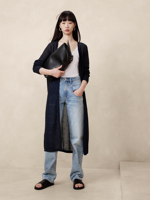 Teia Linen Duster Cardigan