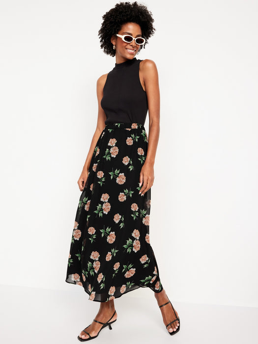 Chiffon Maxi Skirt