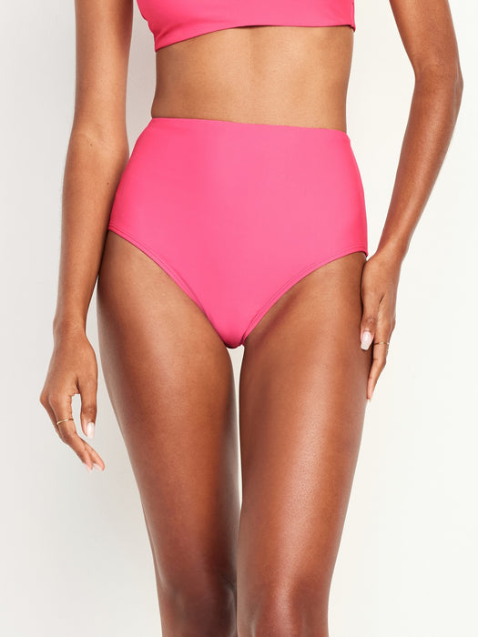 High-Waisted French-Cut Bikini Swim Bottoms