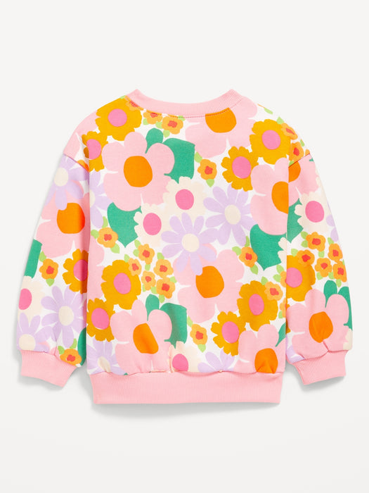 Crew-Neck Sweatshirt for Toddler Girls