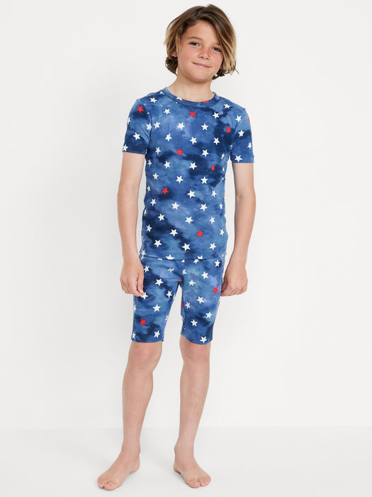 Gender-Neutral Graphic Snug-Fit Pajama Set for Kids