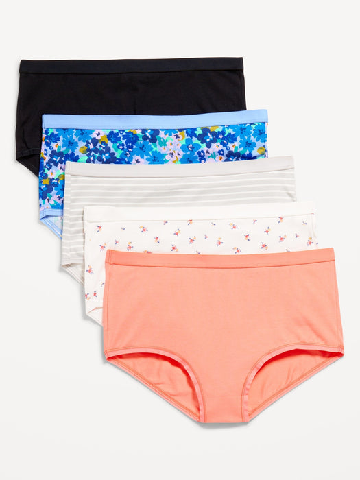High-Waisted Everyday Cotton Underwear  5-Pack
