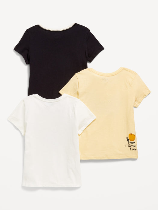 Short-Sleeve Graphic T-Shirt 3-Pack for Girls
