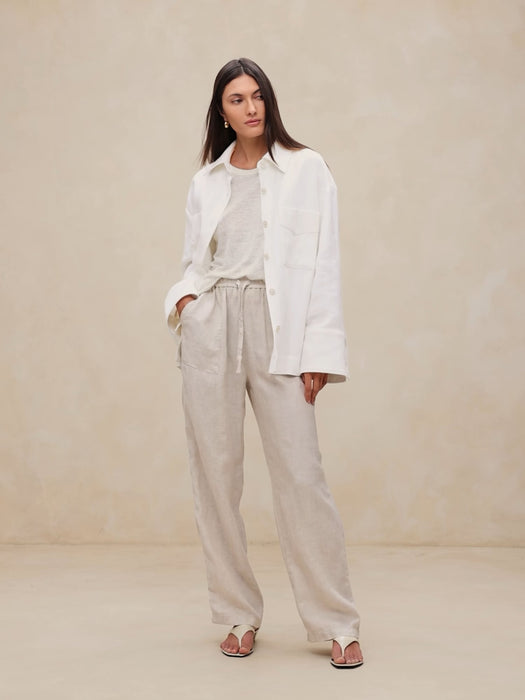 Linen Pull-On Pant