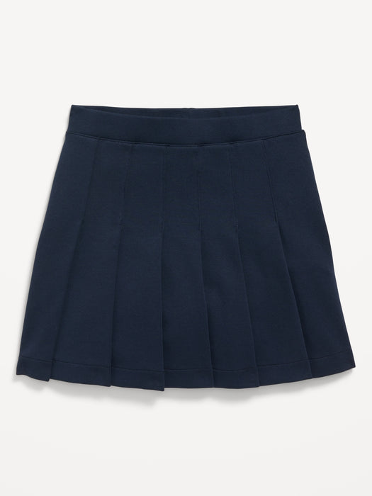School Uniform Pleated Knit Skort for Girls