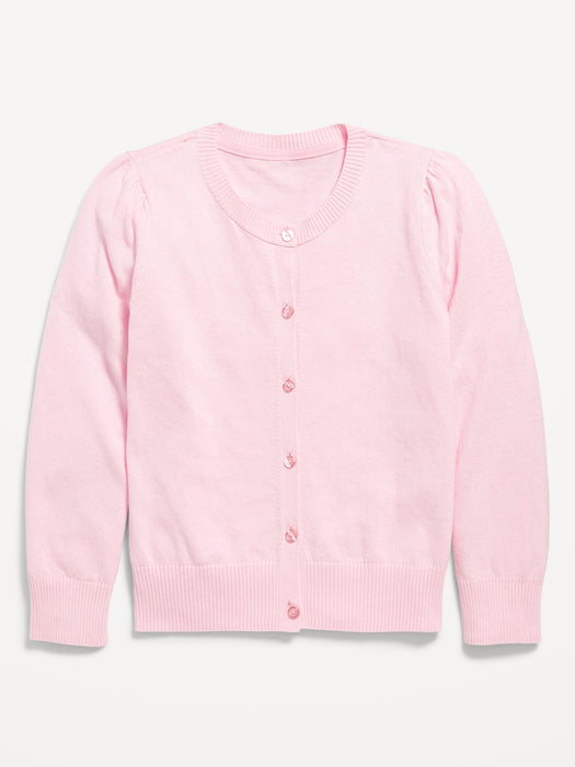 School Uniform Button-Up Cardigan for Girls
