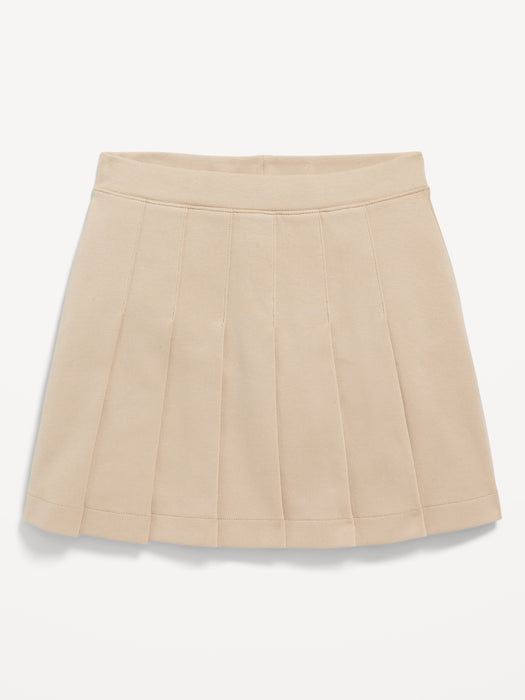 School Uniform Pleated Knit Skort for Girls