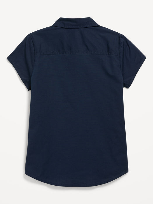 School Uniform Short-Sleeve Shirt for Girls