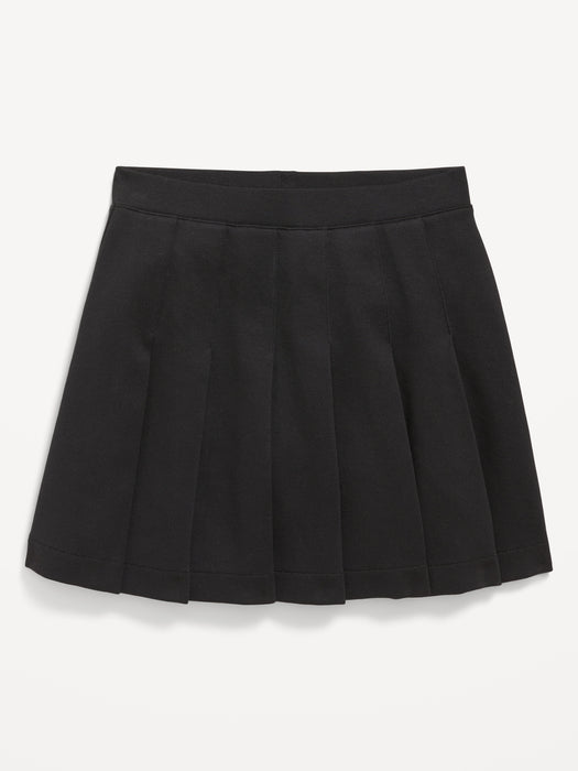 School Uniform Pleated Knit Skort for Girls