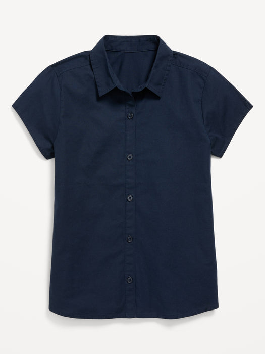 School Uniform Short-Sleeve Shirt for Girls