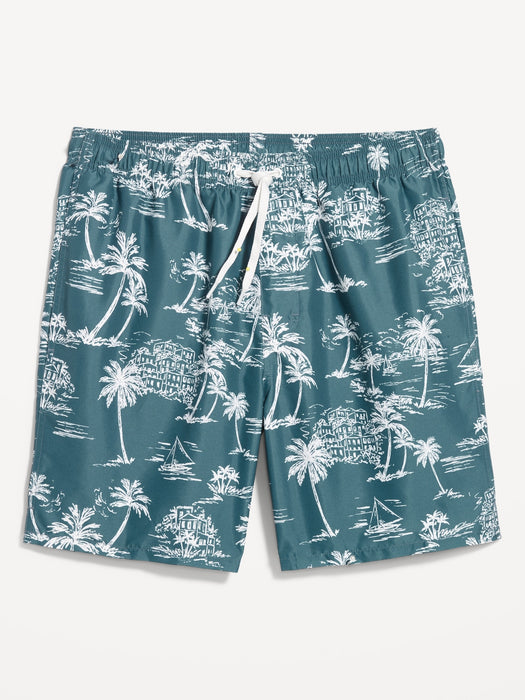Printed Swim Trunks -- 7-inch inseam