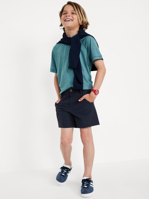 Slim Performance Chino Shorts for Boys (Above Knee)