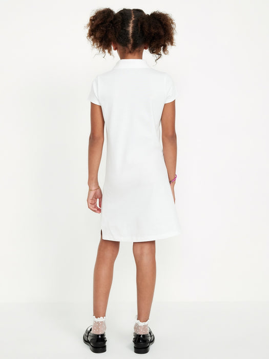 School Uniform Pique Polo Dress for Girls