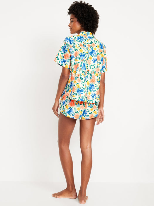 Poplin Pajama Short Set