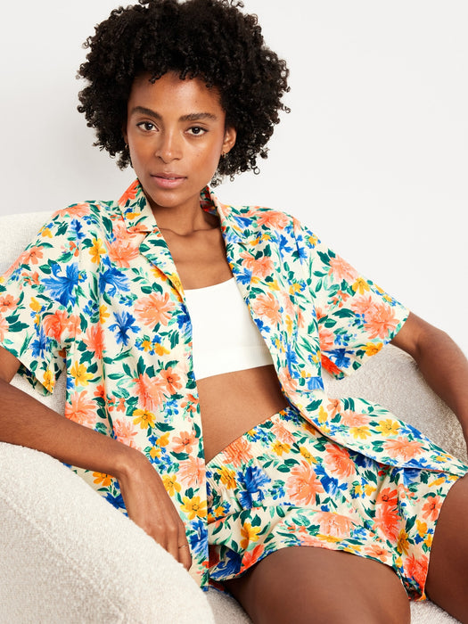 Poplin Pajama Short Set