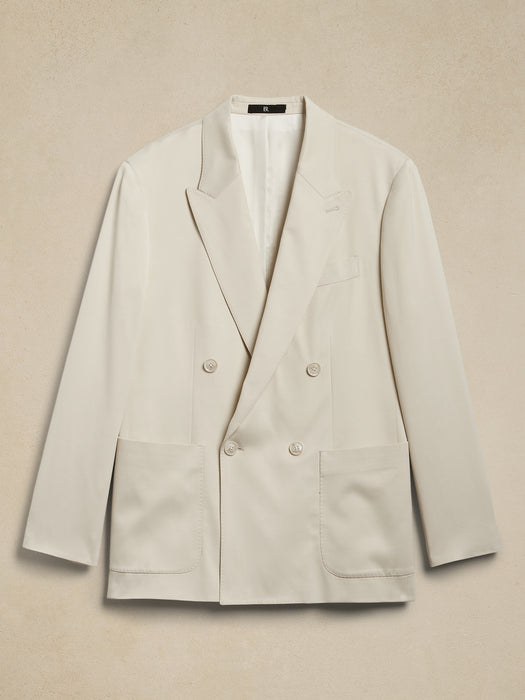 Alix Oversized Italian Satin Blazer