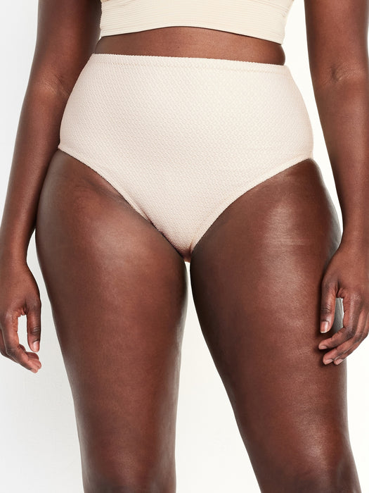 High-Waisted Crochet Bikini Swim Bottoms