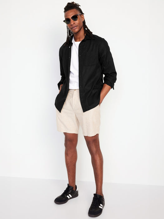 Classic Fit Everyday Linen-Blend Shirt