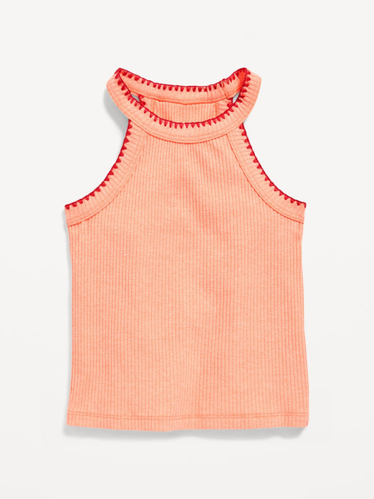 Fitted Halter Tank Top for Toddler Girls