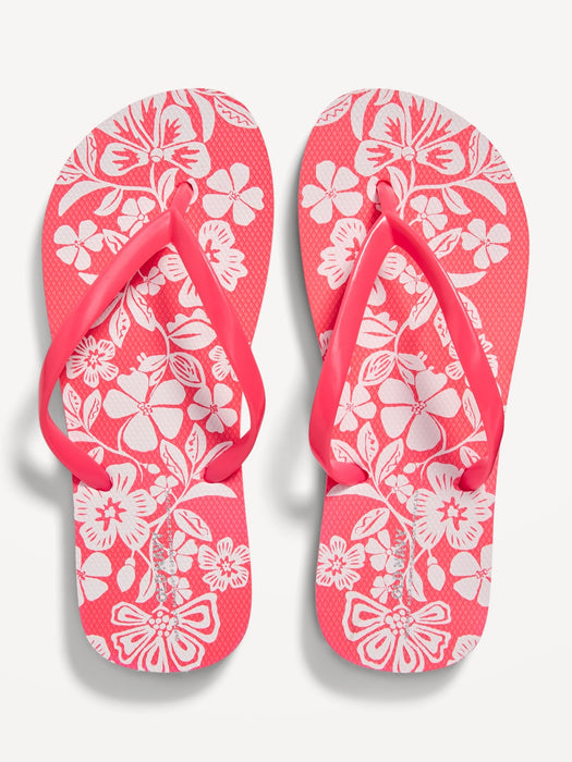 Printed Flip-Flop Sandals for Girls (Partially Plant-Based)